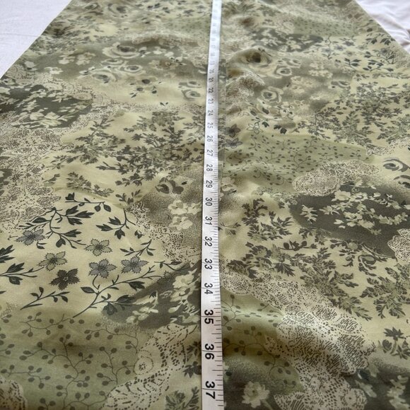 Vintage Laura Green Floral Maxi Long Lined Skirt - Size 8 - Picture 13 of 13